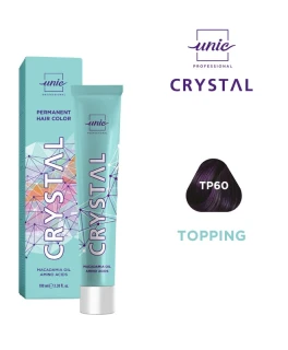 Vopsea crema pentru par Topping Crystal Unic Professional, Violet TP60, 100 ml