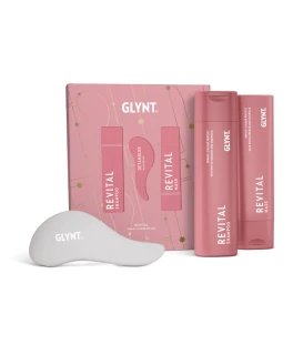 Set pentru par vopsit REVITAL Christmas 2025 GLYNT (Sampon 250 ml, Masca 200 ml, Perie)