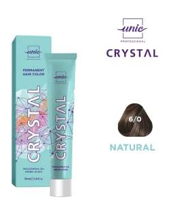 Крем-краска для волос Crystal Unic Professional, Темно-Русый 6/0, 100 мл