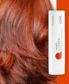 Masca nuantatoare pentru par aramiu Copper Mangala, 200 ml