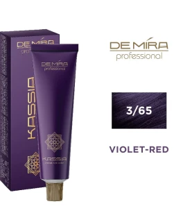 Vopsea pentru par ACME DeMira Kassia, 3/65 - Saten Inchis violet-rosu, 90 ml