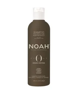 Sampon Bio purificator cu ulei esential de menta pentru par si scalp Gras Organic Noah, 250 ml