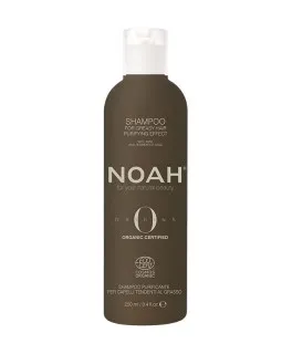 Sampon Bio purificator cu ulei esential de menta pentru par si scalp Gras Cosmos Organic Noah, 250 ml