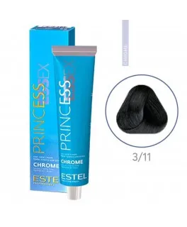 Крем-краска для волос PRINCESS ESSEX CHROME, 3/11 Шатен пепельный интенсивный, 60 мл