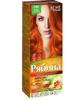 Vopsea pentru par Riabina Avena Acme Color, 740 - Cupru aprins, 100 ml