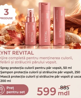 Set Promo pentru păr vopsit GLYNT Revital (Sampon 250ml, Masca 200ml, Spray 50ml)