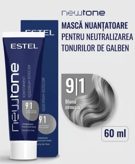 Тонирующая маска для волос Estel NewTone, 9/1 Блондин пепельный, 60 мл