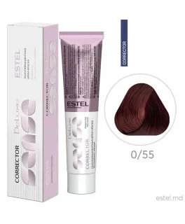 Corector color DE LUXE SENSE, 0/55 Roşu, 60 ml