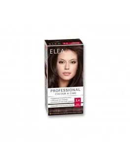 Краска для волос Elea Professional Colour & Care, 3.4 - Тёмный каштан, 138 мл