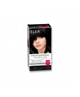 Vopsea pentru par Elea Professional Colour & Care, 2.0 - Negru, 138 ml