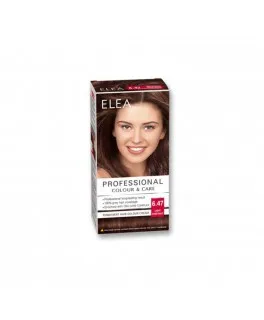 Vopsea pentru par Elea Professional Colour & Care, 6.47 - Castaniu deschis, 138 ml