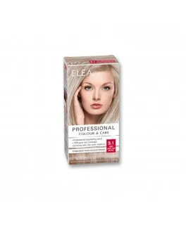 Vopsea pentru par Elea Professional Colour & Care, 9.1 - Blond cenușiu foarte deschis, 138 ml