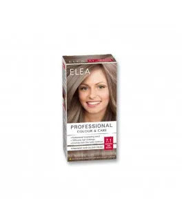 Vopsea pentru par Elea Professional Colour & Care, 7.1 - Blond cenușiu mediu, 138 ml