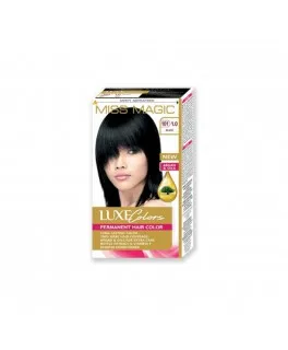 Vopsea permanentă pentru păr Solvex Miss Magic Luxe Colors, 101 (1.0) - Negru, 108 ml