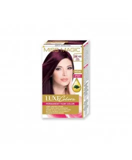 Vopsea permanentă pentru păr Solvex Miss Magic Luxe Colors, 208 (4.6) - Roscat Inchis, 108 ml