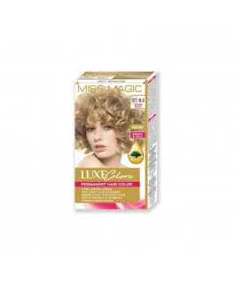 Vopsea permanentă pentru păr Solvex Miss Magic Luxe Colors, 121 (8.3) - Blond auriu, 108 ml