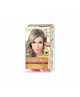 Vopsea permanentă pentru păr Solvex Miss Magic Luxe Colors, 9.1 - Blond natural-cenusiu, 108 ml