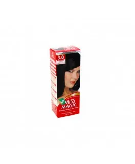 Vopsea permanentă pentru păr Solvex Miss Magic, 3.0 - Castaniu natural Inchis, 90 ml