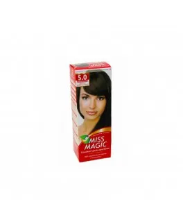 Стойкая краска для волос Solvex Miss Magic, 5.0 - Светло-коричневый, 90 мл