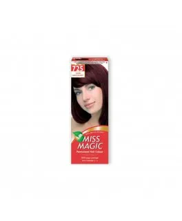 Vopsea permanentă pentru păr Solvex Miss Magic, 725 - Mahon Inchis, 90 ml