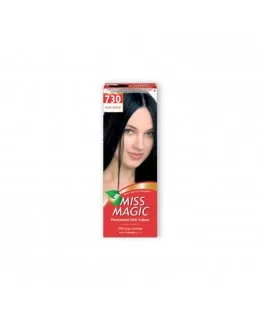 Vopsea permanentă pentru păr Solvex Miss Magic, 730 - Negru albastrui, 90 ml