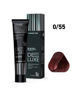 Corector color DE LUXE, 0/55 Roşu, 60 ml