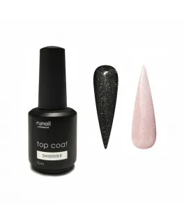 Runail GL 6371 Finish lucios 15 ml pentru lac-gel Top Сoat Shimmer (fara strat adeziv)