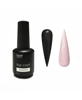 Runail GL 6372 Finish lucios 15 ml pentru lac-gel Top Сoat Shimmer (fara strat adeziv)