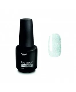 Runail GL 4912 Finish lucios 15 ml pentru lac-gel Top Сoat Shimmer (fara strat adeziv)