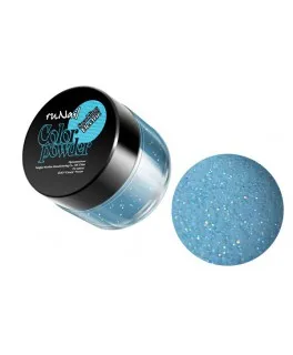 Runail AS 0046 Pulbere acrilica colorata 7.5 gr (cu paiete:albastru)