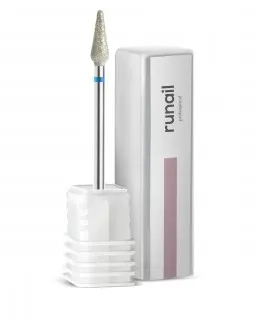 Runail F 4446 Freza pentru unghii cu virf cu diamante ( diam. 4,2х12 mm, medie)