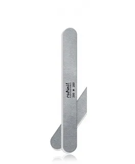 Runail PP 0562 Pila profesionala 200/200 pentru unghii artificiale (gri, rotungita)