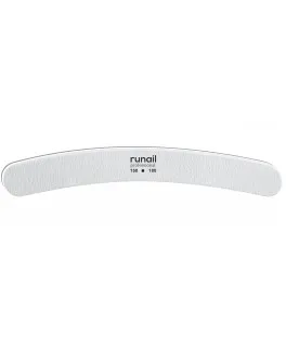 Runail PP 4704 Pila profesionala 150/180 pentru unghii artificiale (alb, bumerang)