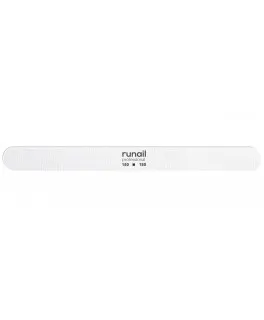 Runail PP 4719 Pila profesionala 150/180 pentru unghii artificiale (alb, rotungita)