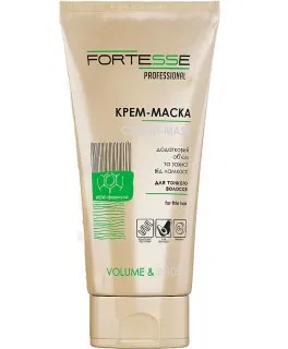 Mаска-крем для тонких волос ACME Fortesse PRO Volume & Boost, 200 мл