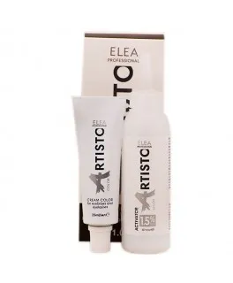 Vopsea-crema pentru sprancene si gene Elea Professional Artisto Color, 6.74 Maro-cupru, 65 ml