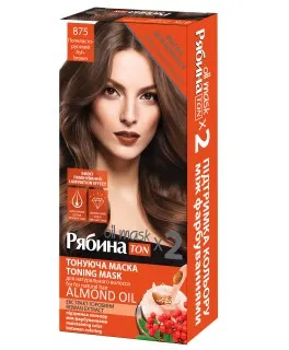 Mască nuanţatoare pentru par Acme-Color Riabina TON Oil Mask Duo Pack, 875 - Blond maro-cenusiu, 60 ml