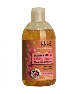 Gel de dus si spuma pentru baie Cherry Blossom Elea Body Care, 500 ml