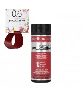 Pigment cu actiune directa cu Plex si acid hialuronic pentru par Nature Flash Abril et Nature 06 Rosu, 100 ml