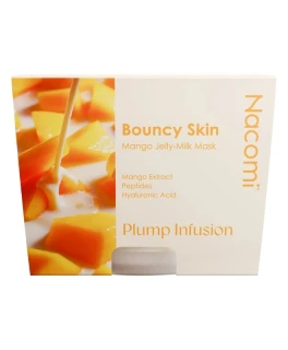 Увлажняющая маска для лица с гиалуроновой кислотой для сухой кожи Bouncy Skin Mango Nacomi, 80 мл