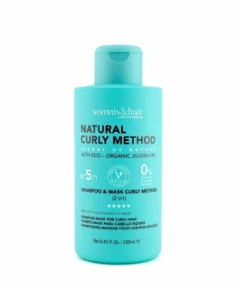 Sampon si Masca 2 in 1 fara sulfati pentru par cret Curly Method Somnis, 250 ml