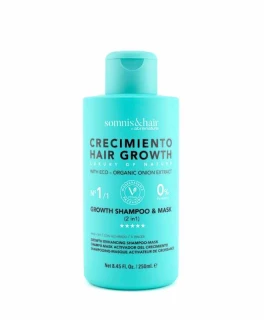 Sampon si Masca 2 in 1 pentru accelararea cresterii parului Growth Somnis, 250 ml