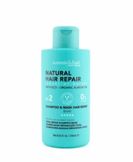 Sampon si Masca 2 in 1 pentru repararea parului uscat si deteriorat Hair Repair Somnis, 250 ml