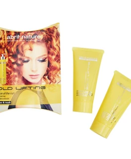 Set miniproduse cu celule stem ingrijire par cret sau ondulat Gold Lifting Abril et Nature (Sampon 30ml, masca 30ml)