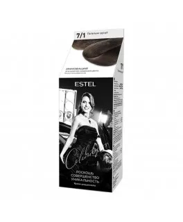Vopsea-îngrijire pentru păr semipermanentă Celebrity, 7/1 Maro deschis-cenușiu, 125 ml
