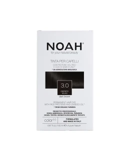 Vopsea naturala fara amoniac pentru par Saten inchis 3.0 Noah, 140 ml