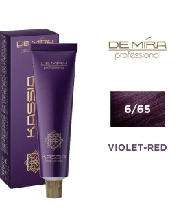 Vopsea pentru par ACME DeMira Kassia, 6/65 - Castaniu Inchis violet-rosu, 90 ml