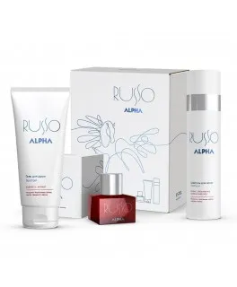 Kit de parfumuri ESTEL ALPHA RUSSO (Șampon 250ml, Gel de duș 200ml, Apa de parfum 50ml)