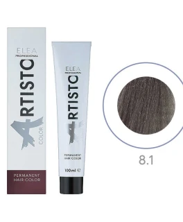 Vopsea permanenta pentru par Elea Professional Artisto Color, 8.1 Castaniu deschis gri, 100 ml