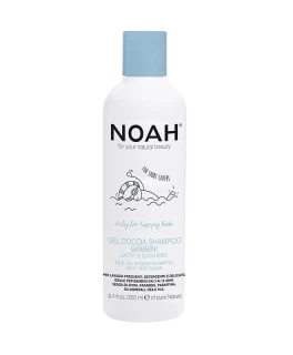 Sampon-gel de duș 2 in 1 pentru copii, Kids Noah, 250 ml